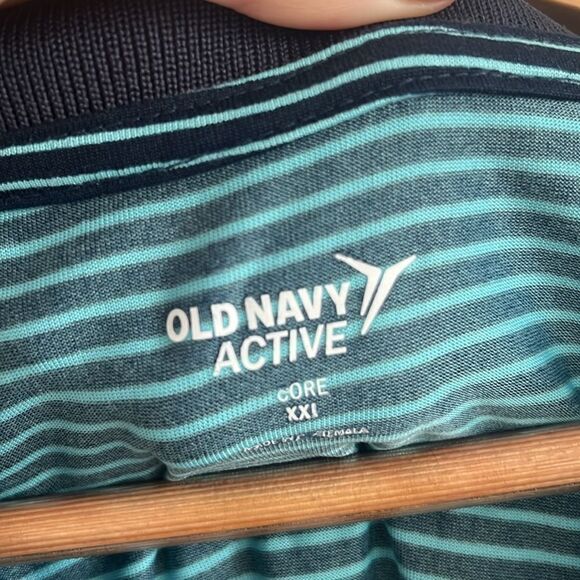 Old Navy Go-Dry Cool Odor-Control Striped Core Polo - Picture 3 of 4